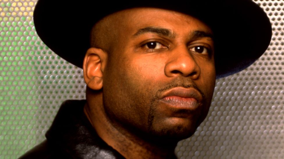 American musician and DJ Jason Mizell (1965-2002) (Jam Master Jay), of the American hip-hop group Run-D.M.C., poses for a portrait circa May, 1999 in Los Angeles, California