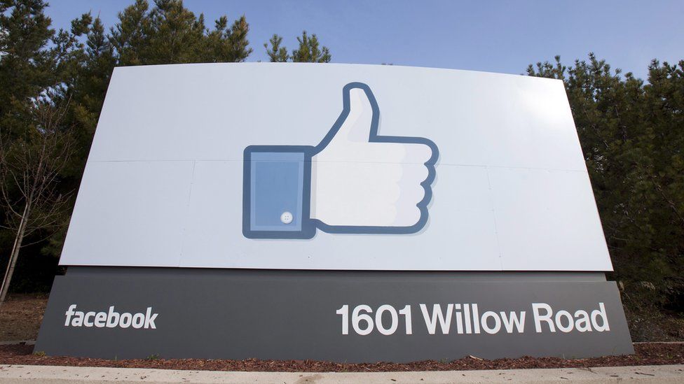 Facebook sign, California HQ