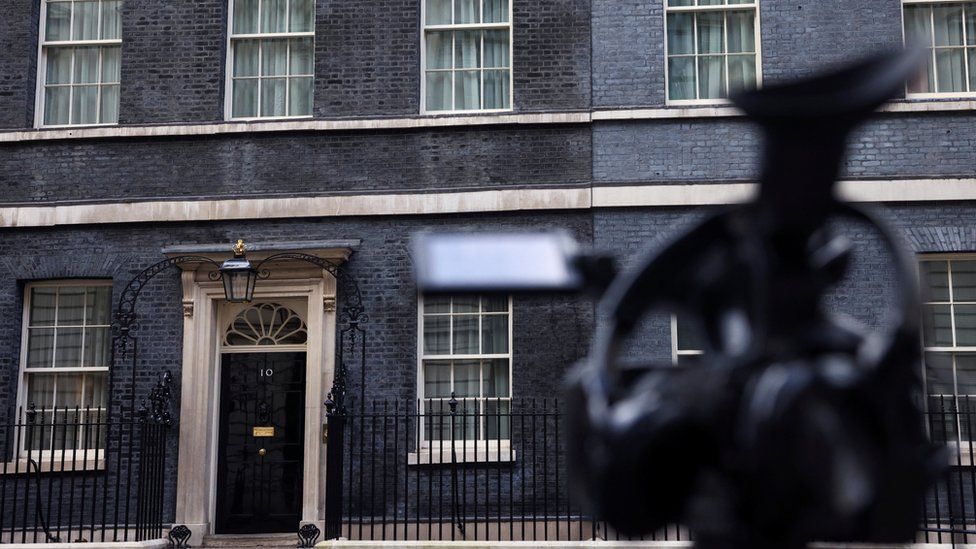 A camera outside 10 Downing Street