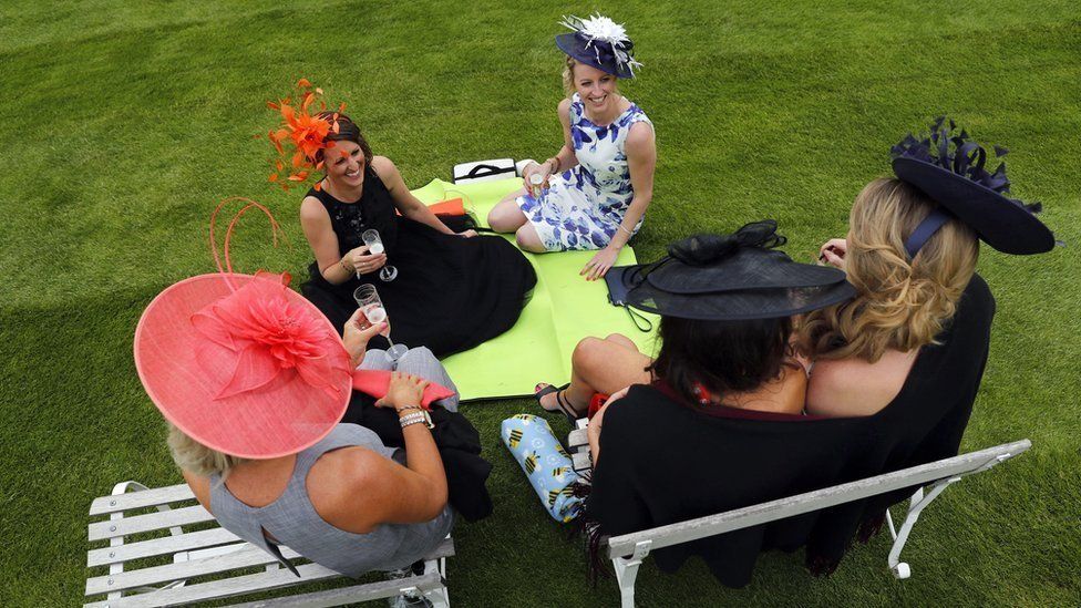 Ladies Day during the 2016 Investec Epsom Derby Festival at Epsom Racecourse