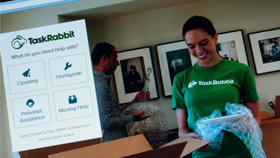 A screengrab of the TaskRabbit website