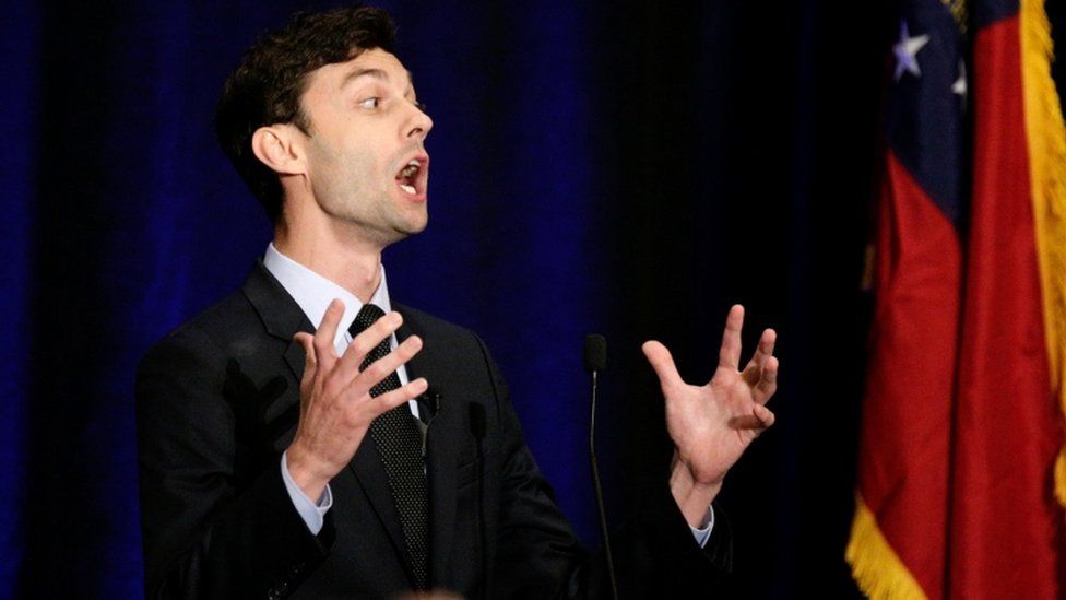 Jon Ossoff hailed his victory, but fell short of the upset win