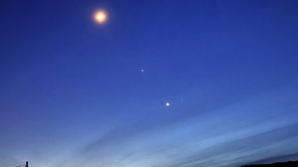 Photo of Venus and Jupiter in Aberdaron