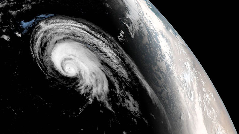 Satellite picture of Hurricane Lorenzo