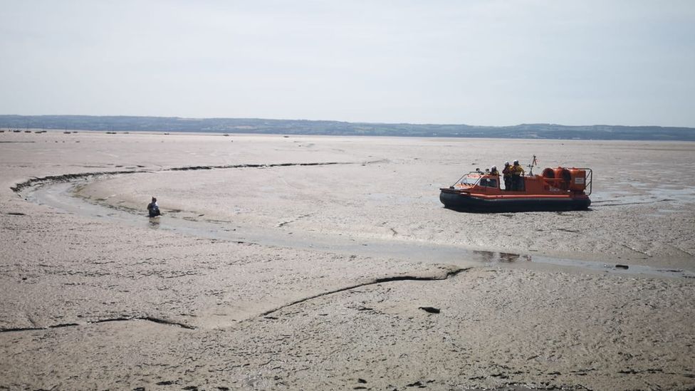 Woman Stuck In Mud