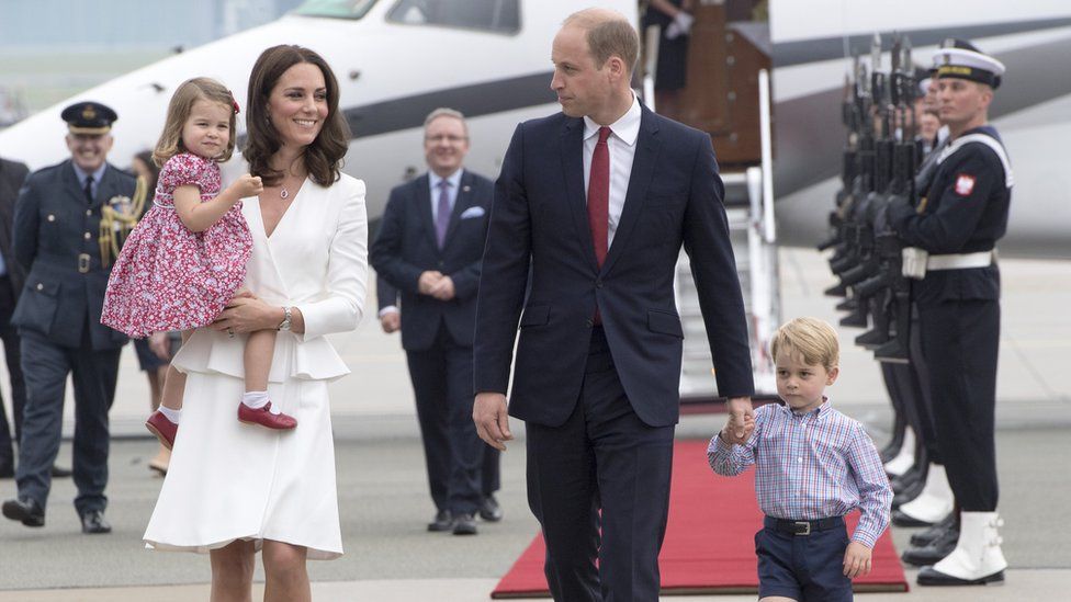 William and Catherine with their two children
