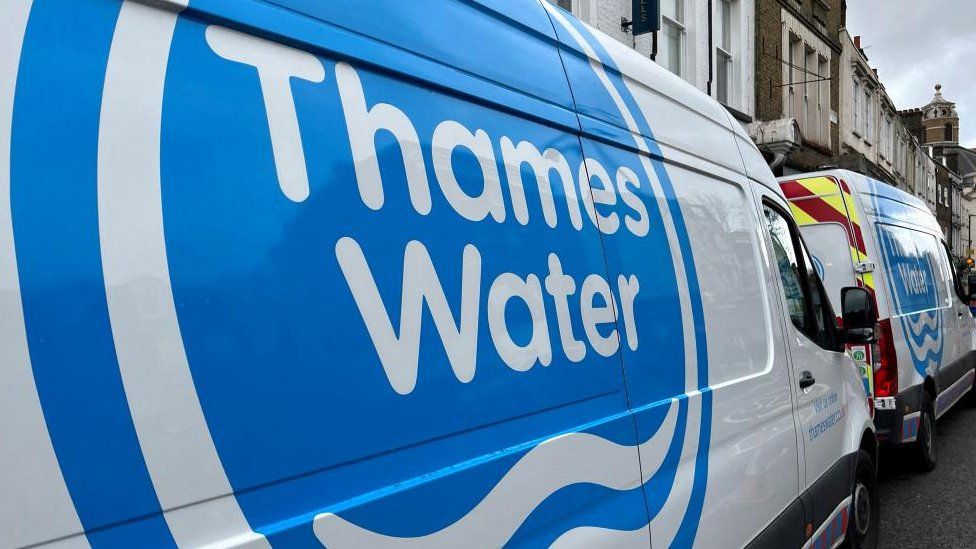 A stock image shows a Thames Water can parked on a street