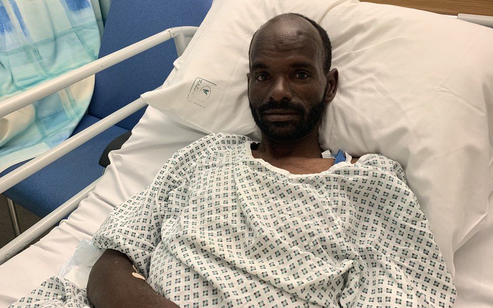 Mohammed Adam Oga is being treated at Malta's Mater Dei hospital for dehydration