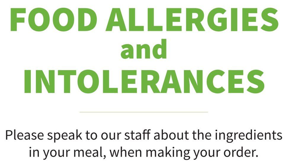 Food allergen sign