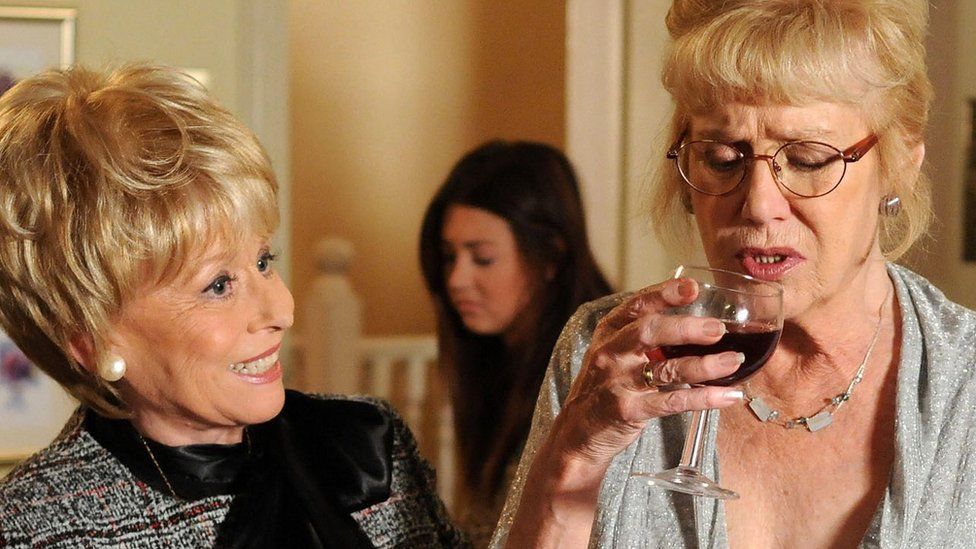Peggy Mitchell and Aunt Sal in EastEnders in 2008