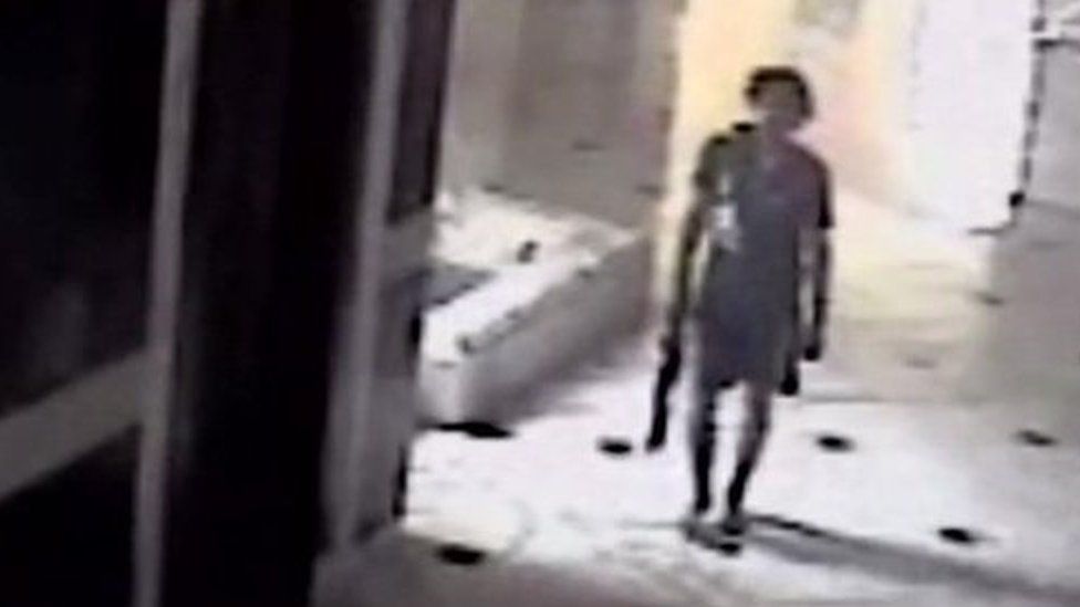CCTV footage of gunman