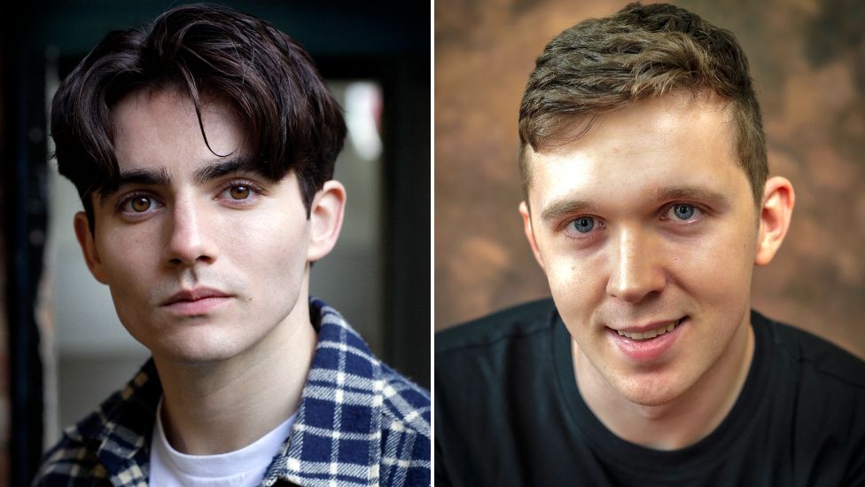 Jonny Amies (left) and Ed Larkin, who will play Henry Fraser at different stages of his life