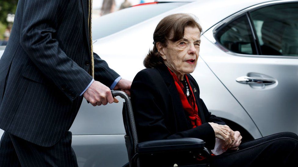 Dianne Feinstein returns to the US Capitol after a nearly three-month absence