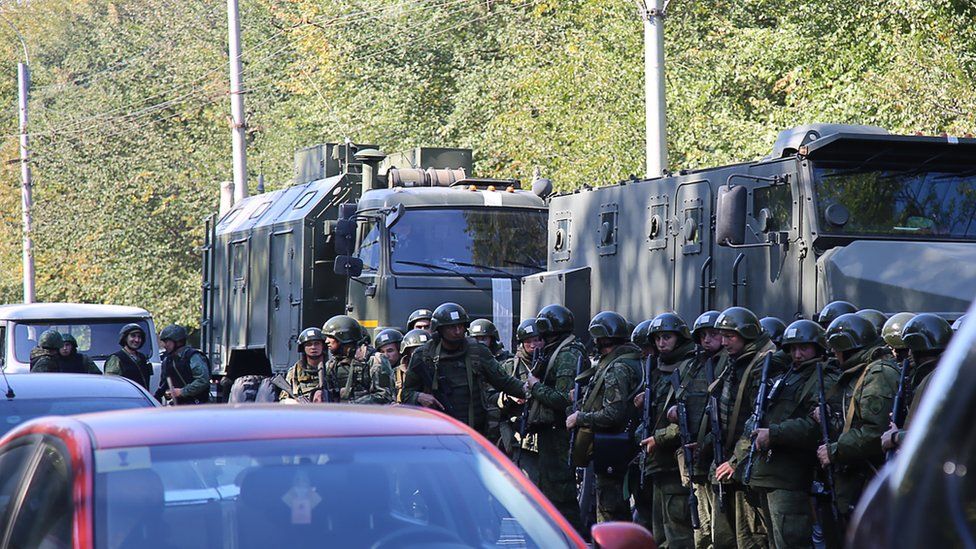 Scene of Crimea school shooting, 17 October 2018