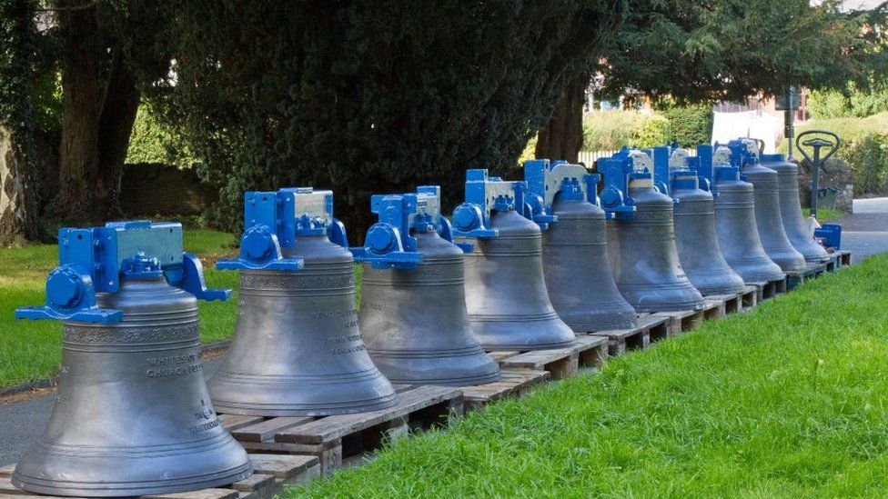The ten upgraded bells
