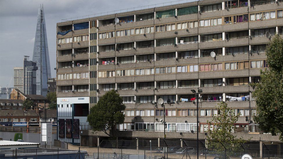 Block of flats in London