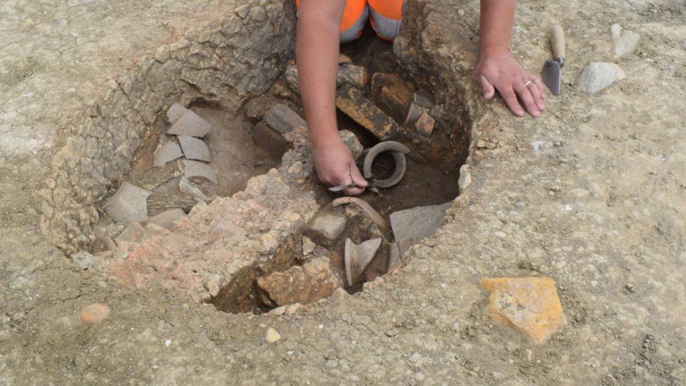 Roman headless remains found in Wintringham by archaeologists BBC News