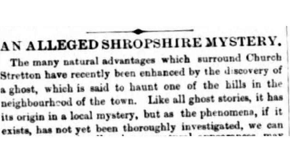 An exerpt from the Shrewsbury Chronicle