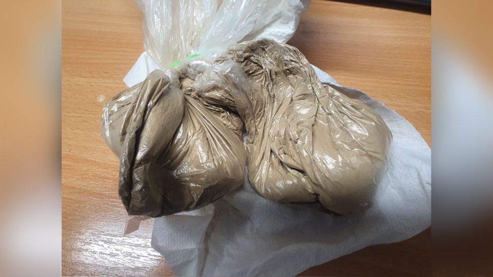Heroin that was seized by the police force