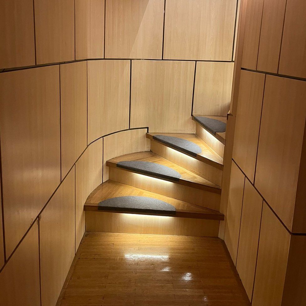 Stairs in the boat