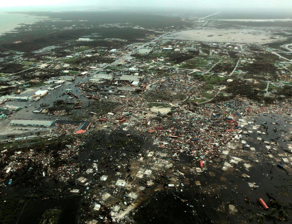 Devastation on the Abaco Islands