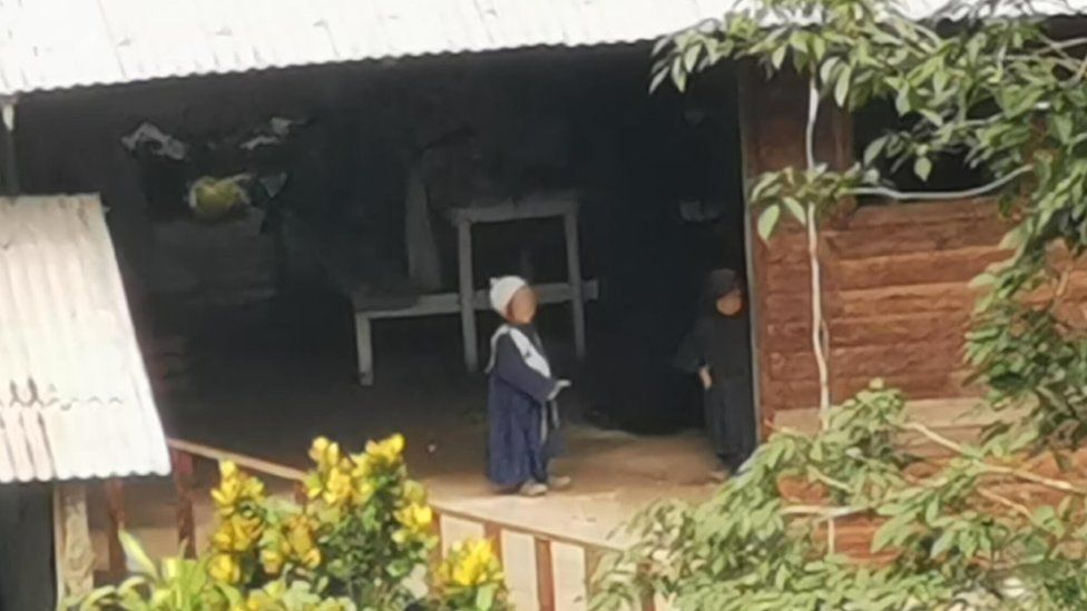 Surveillance picture of children in Lev Tahor compound in Mexico