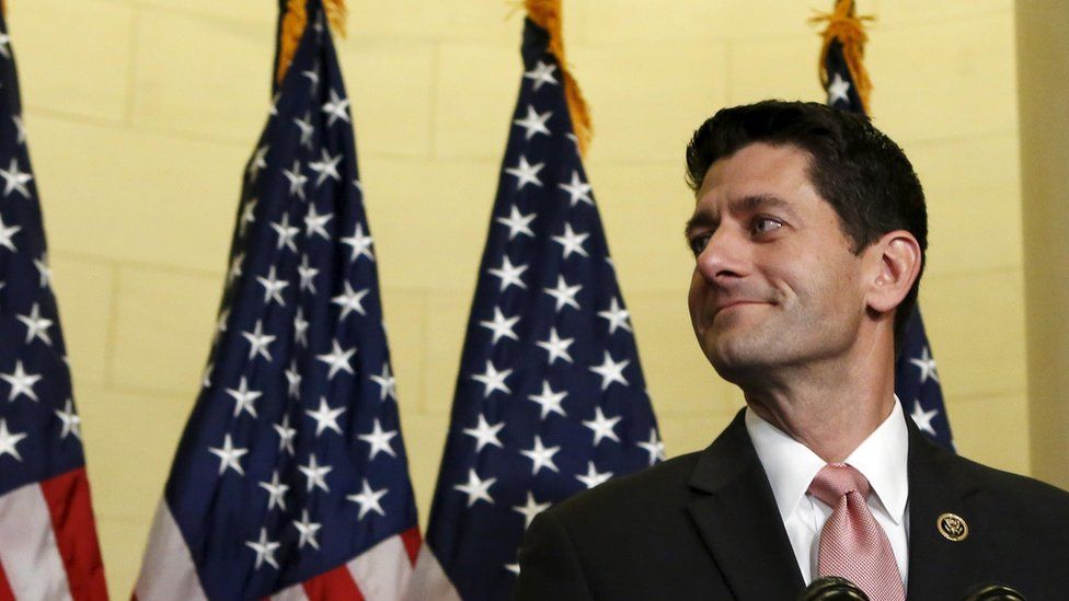 U.S. Representative Paul Ryan (R-WI) talks to the media after been nominated for speaker of the House of Representatives on Capitol Hill in Washington October 28, 2015.