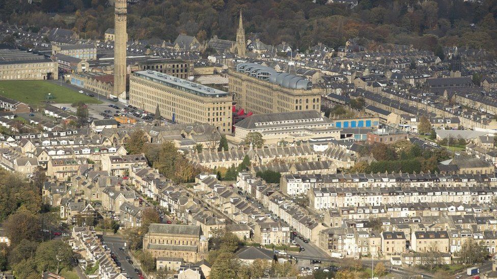 Aerial view of Bradford