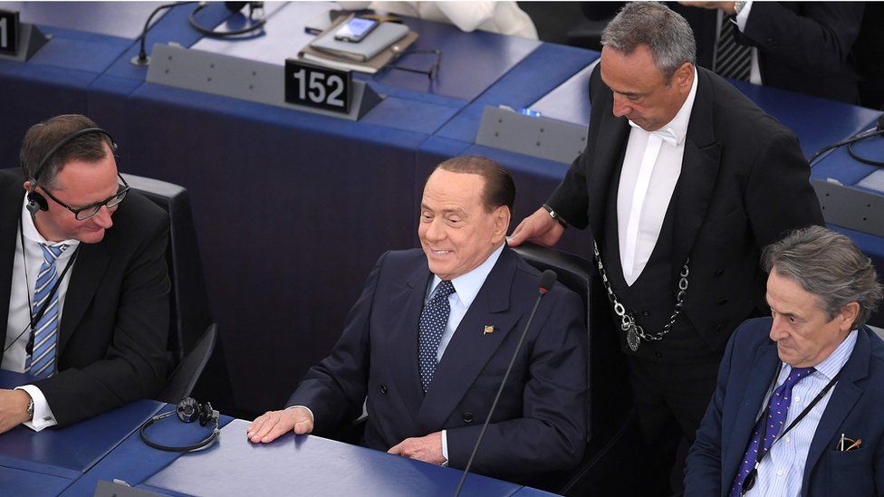 Among the new intake was Italy's former prime minister, Silvio Berlusconi
