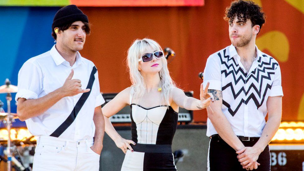 Paramore performing in 2017