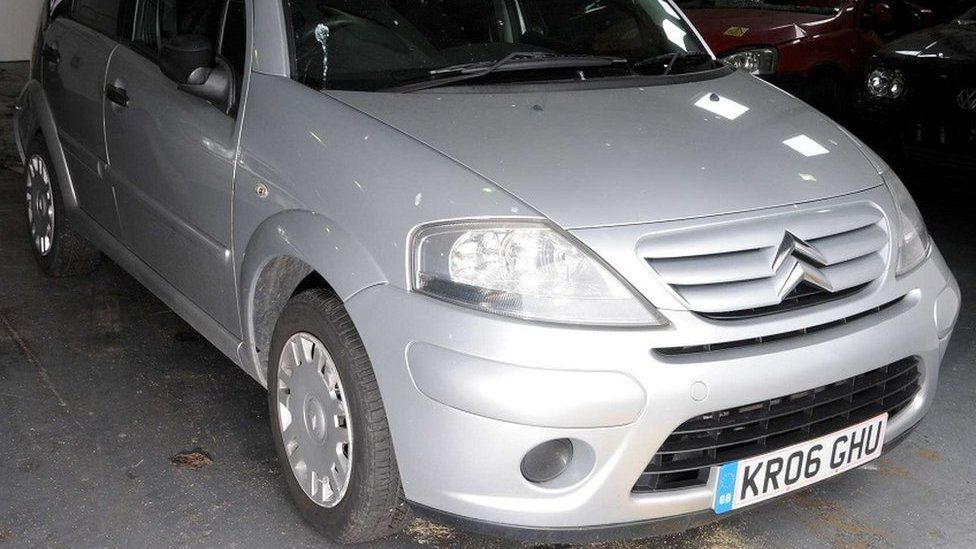 Ali Qazimaj's Citroen C3 car was found in Athol Terrace in Dover on Sunday.