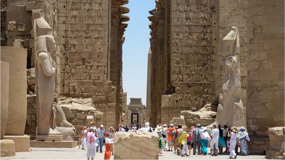 Luxor temple site