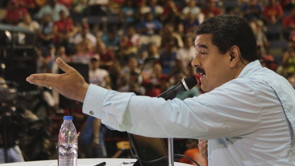 Nicolas Maduro at campaign rally