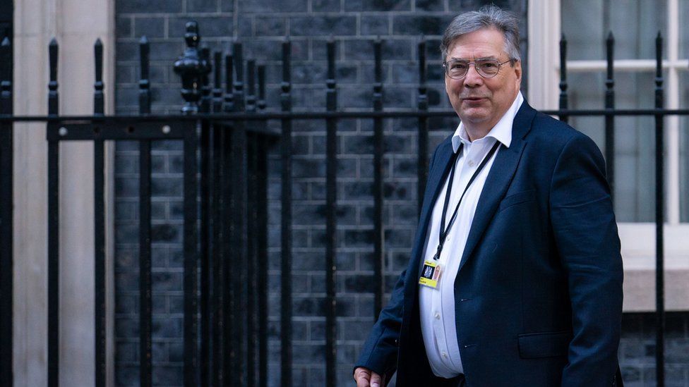 Mark Fullbrook, chief of staff to Prime Minister Liz Truss, seen walking along Downing Street