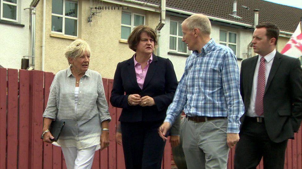 Arlene Foster meeting residents