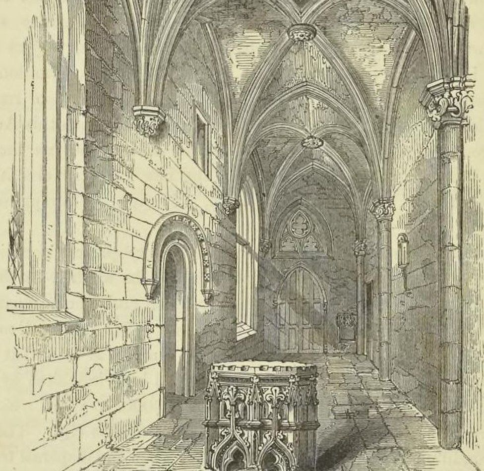 Trinity College Church - North Aisle 1852