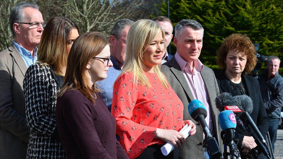 Michelle O'Neill and Sinn Féin colleagues