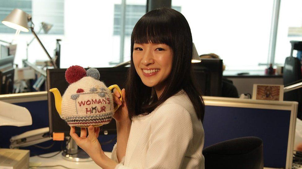 Marie Kondo in the Woman's Hour office