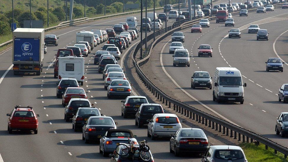 Picture of traffic on the M5 near Bristol