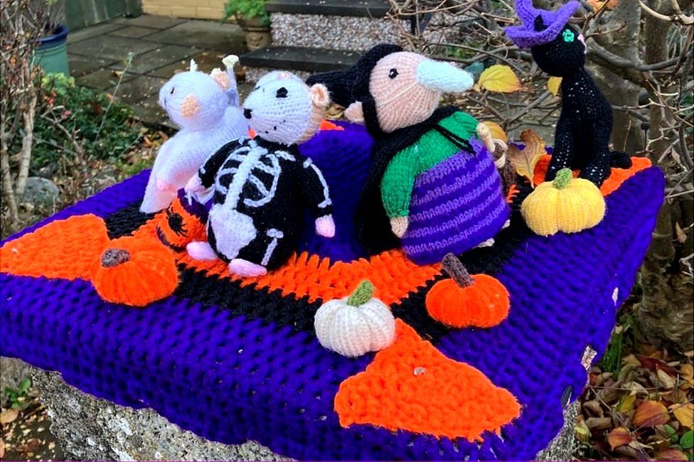 Knitted Halloween decoration