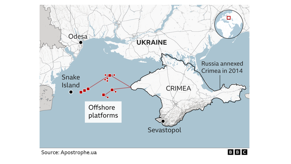 A map of the drilling areas.