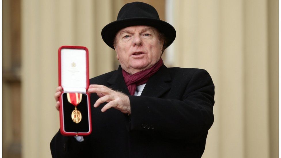 Van Morrison was introduced as Sir Ivan as he received his knighthood from Prince Charles