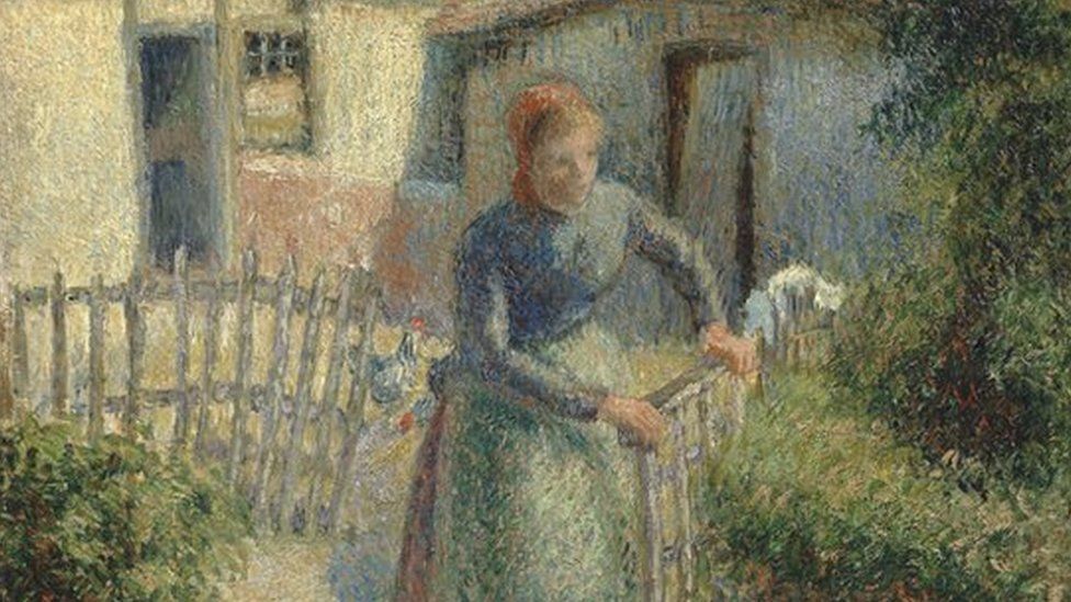 Pissarro's Bergère Rentrant Des Moutons