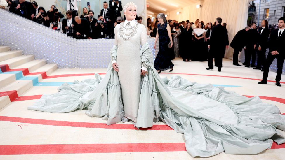 Glenn Close attends The 2023 Met Gala Celebrating "Karl Lagerfeld: A Line Of Beauty" at The Metropolitan Museum of Art on May 01, 2023 in New York City.