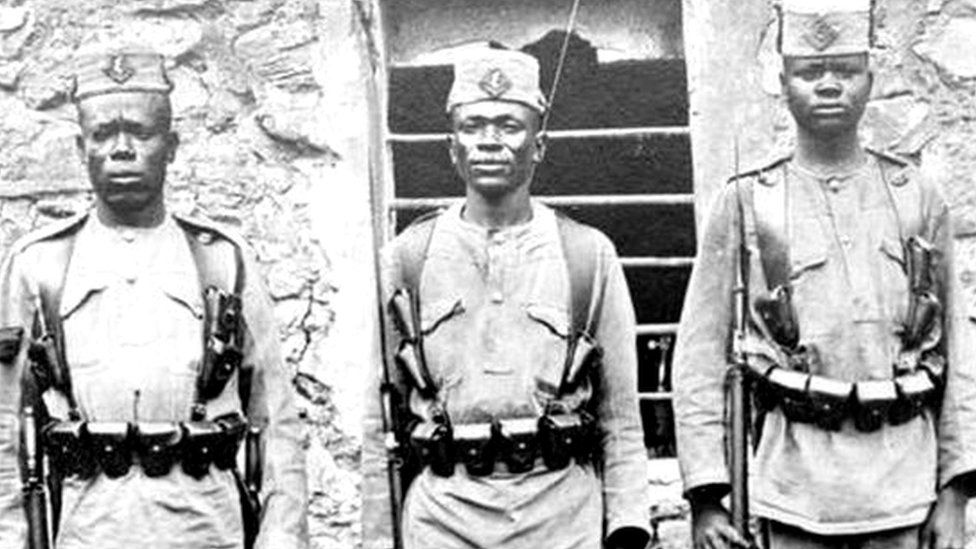 African soldiers