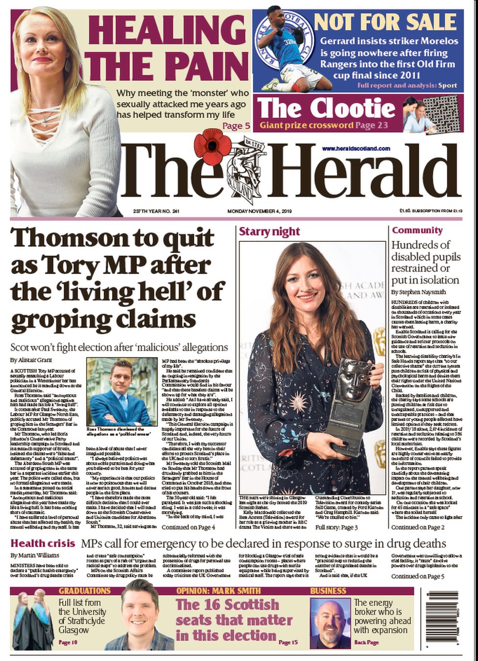 The Herald front page
