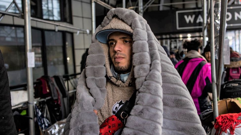 Venezuelan migrant in NYC