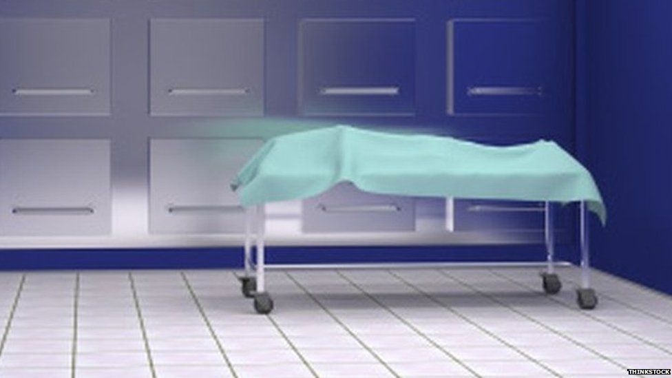 Body in morgue (stock image)