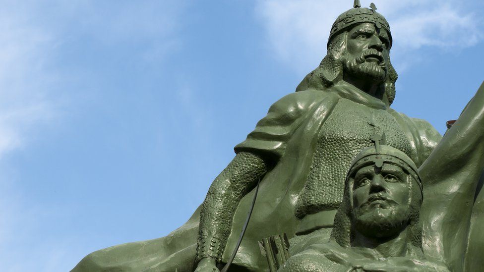 A statue of Saladin, or Salah ad-Din, outside the old city in Damascus