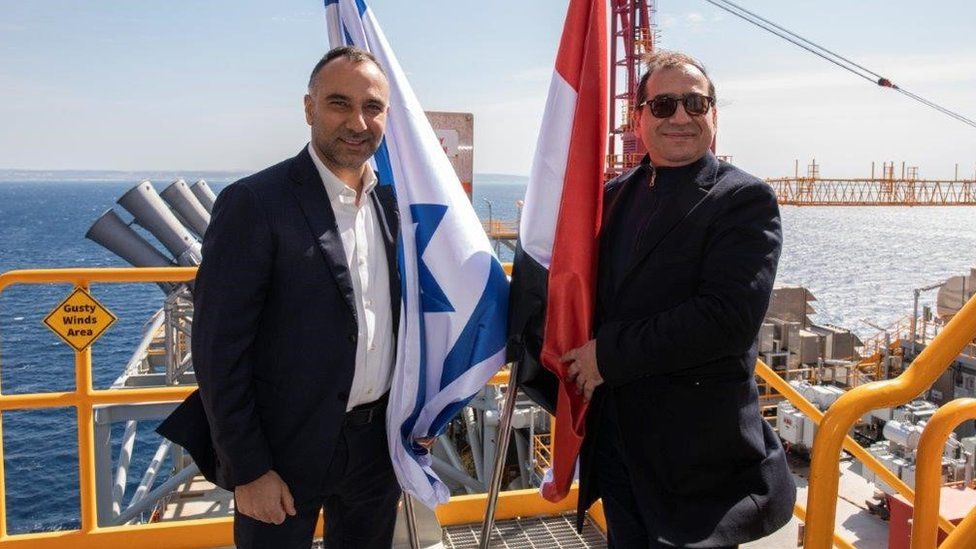 Yossi Abu, left, from NewMed Energy